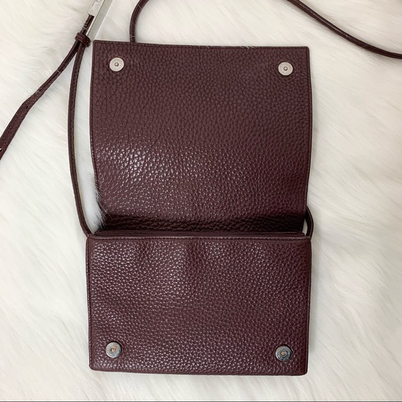 Aritzia Auxiliary Calisch Crossbody Bag Maroon - Picture 9 of 16